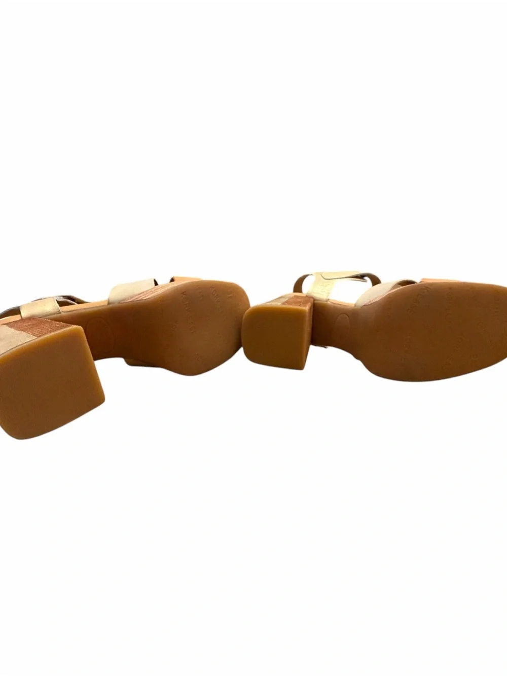 Kork-Ease Women's Multitone Platform Sandals — Beige & Orange